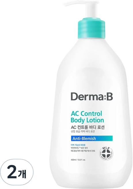 더마비 AC컨트롤 바디 로션, 400ml, 2개 - 쿠팡