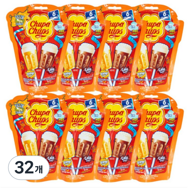 Chupa Chups 加倍佳 Fizz Candy, 32個, 90g