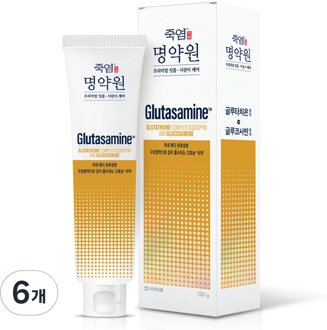 죽염 명약원 프리미엄 잇몸시린이 치약, 120g, 6개