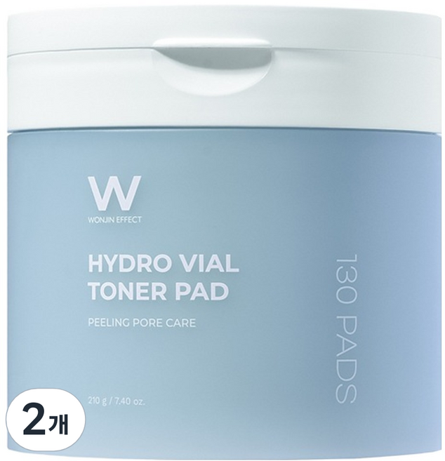 원진이펙트 하이드로 바이알 토너패드 210g, 130매입, 2개