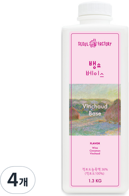 서울팩토리 뱅쇼베이스, 1.3kg, 4개