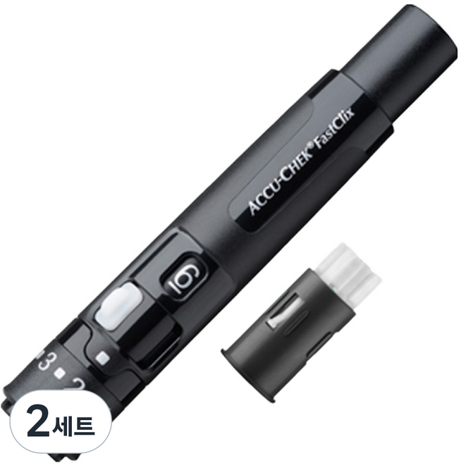 아큐첵 패스트클릭스 채혈기 + 드럼 세트, 2세트