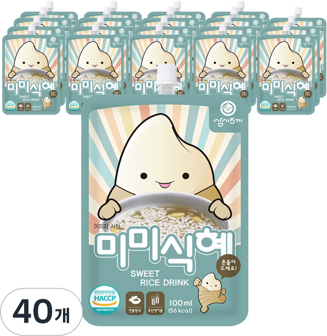 삼시오끼 미미 식혜, 100ml, 40개