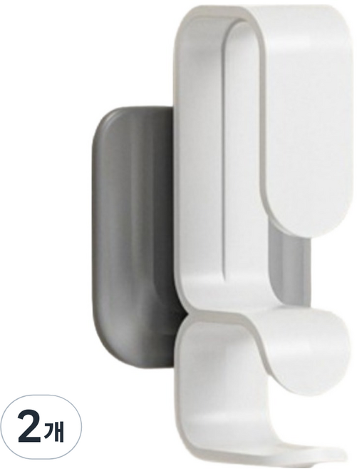 온트리 부착식 대야 욕조걸이, 그레이, 2개
