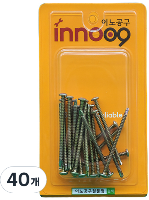 이노공구 둥근머리 직결나사 NIT215, 40개