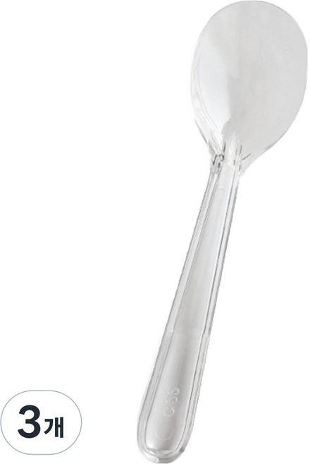 생활을그리다 미니미니 개별포장 스푼 투명 8.5cm, 100개입, 3개