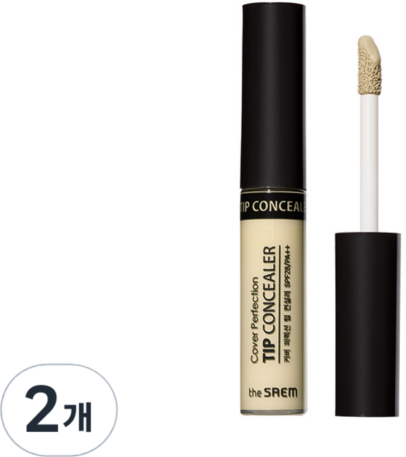 더샘 커버 퍼펙션 팁 컨실러 6.5g, 그린 베이지, 2개