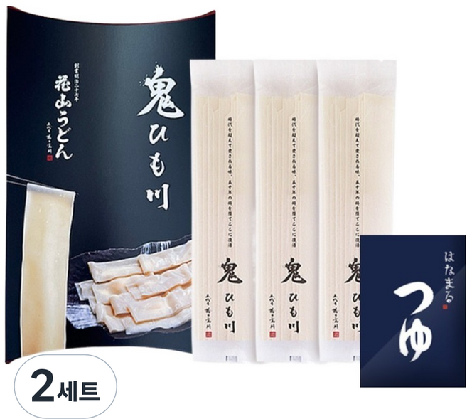 HANAYAMA 오니히모가와 하나야마 우동 3인 세트 420g, 2세트