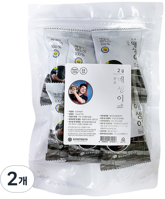 완도매생이협동조합 국내산 간편 건조 매생이 6p, 12g, 2개