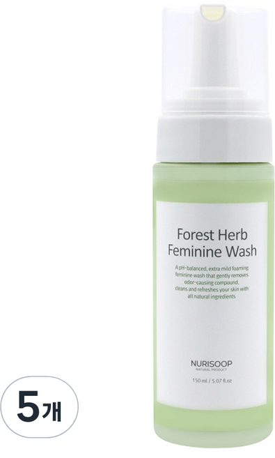누리숲 녹삼초 여성청결제, 150ml, 5개
