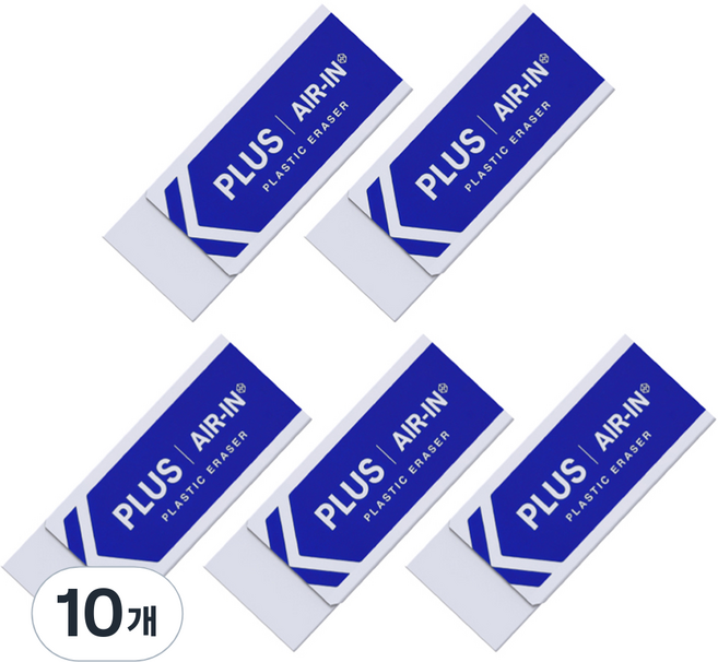 플러스 에어인 지우개 ER-060, 화이트, 10개