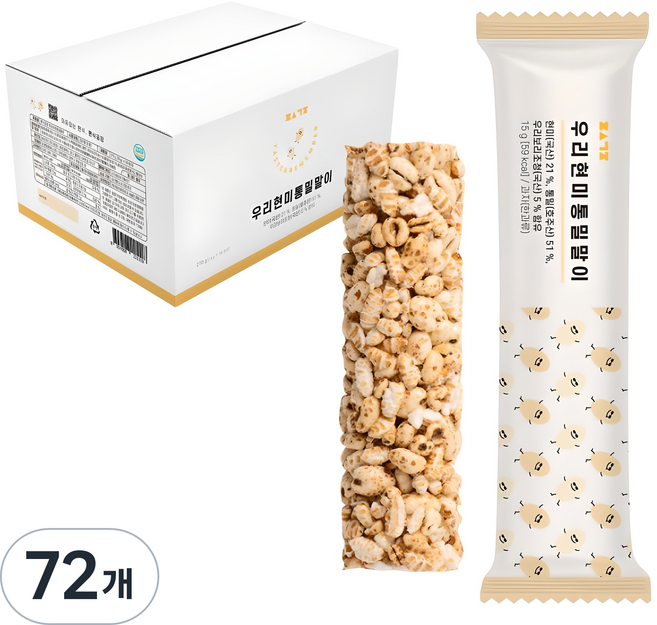 편식공장 우리현미 통밀말이, 15g, 72개