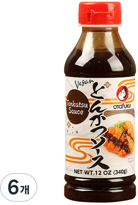 오타후쿠 돈까스 소스 비건, 6개, 340g