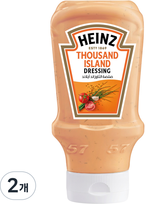 하인즈 사우전드 아일랜드 드레싱 소스, 238g, 2개