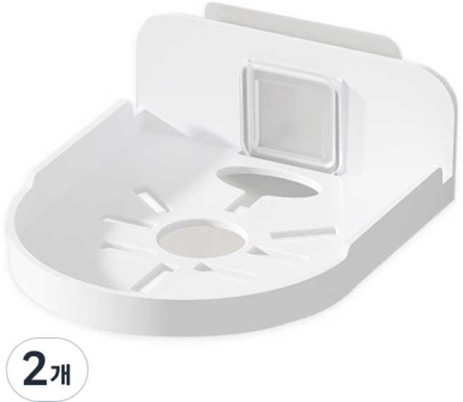 1991프로젝트 가정용 무타공 홈캠 cctv 거치대 화이트, 2개