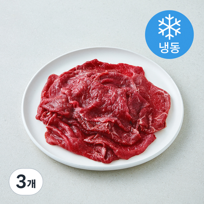 좋은소식 1등급 유기농 한우 불고기 / 샤브샤브 (냉동), 200g, 3개