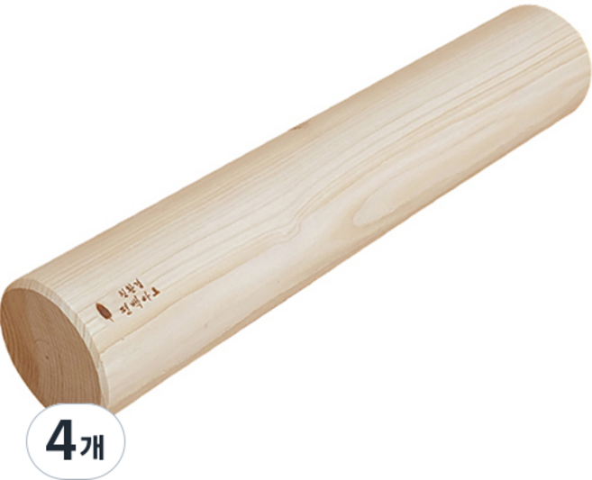 HINOKI ART 頂級扁柏實木按摩棒 6號(50 x 9 cm), 混合色, 4個