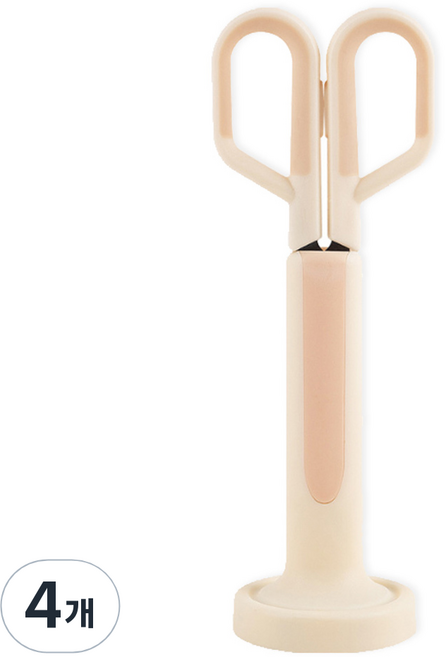투코비 데스크 시리즈 사무용 스텐딩 가위, 아이보리, 4개
