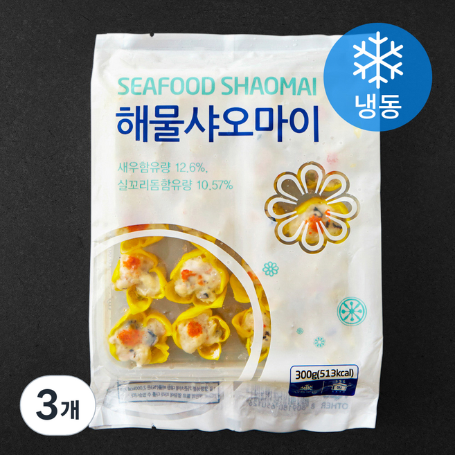 랜시 중국산 해물샤오마이 (냉동), 300g, 3개