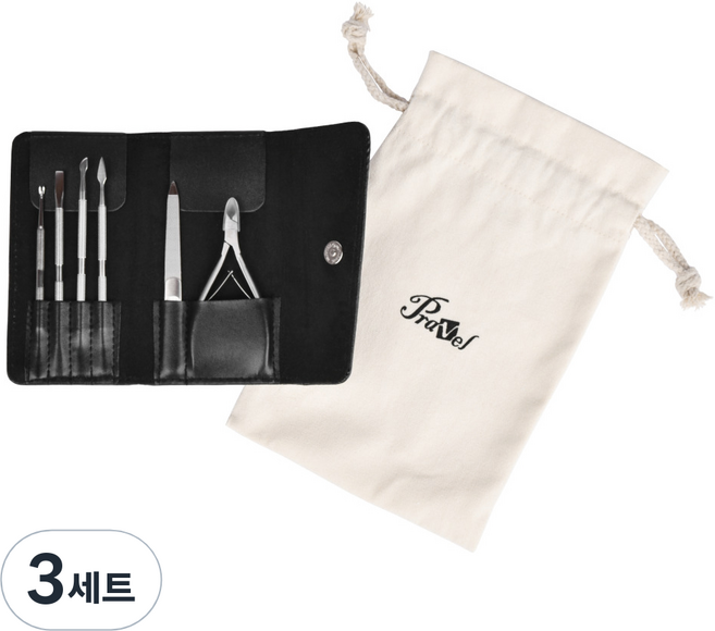 프라벨 네일 케어 세트, 3세트, 네일케어 세트