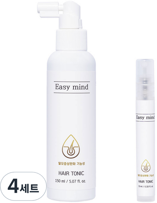 이지마인드 두피케어 맥주효모 쿨링 약산성 비건 헤어토닉 150ml + 10ml 세트, 4세트