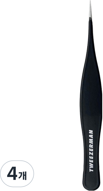 TWEEZERMAN 內生髮鑷子, 黑色, 4個