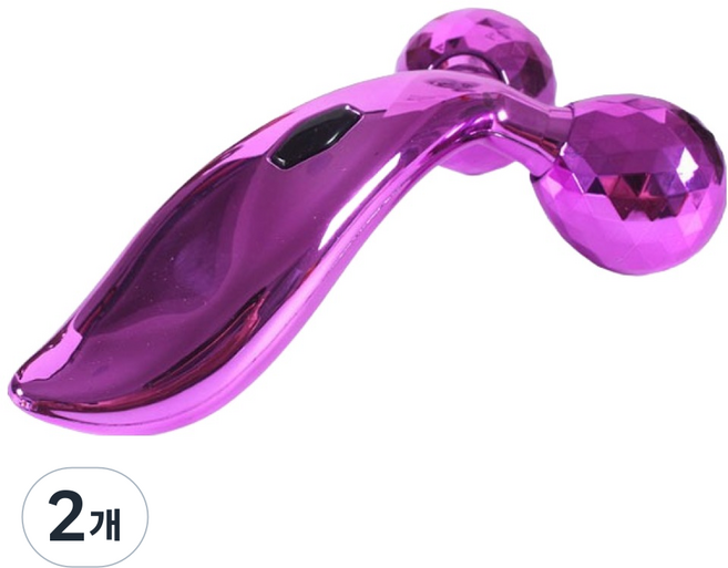Blue Trade V臉臉部按摩滾輪, 2個, 紫色