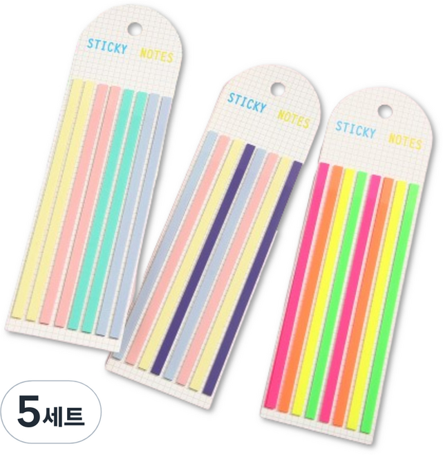 하비스페이스 롱 인덱스 얇은 스티커 플래그 3종 세트, 5세트