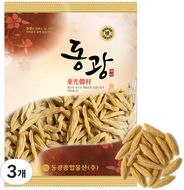 동광한방몰 국내산 밀양 맥문동, 100g, 3개