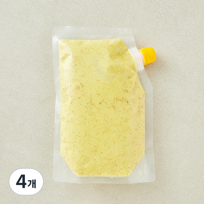 저당 허니머스타드 소스, 500g, 4개