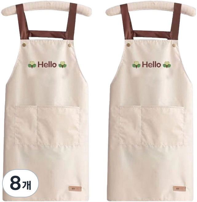 다퍼남 프리미엄 우레탄 방수 앞치마, 베이지
