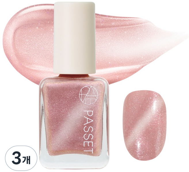 파셋 셀럽 네일 폴리쉬, 96 마그네틱 세틴 핑크, 8ml, 3개