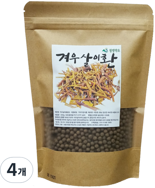 清明藥草 黃金槲寄生丸, 300g, 4個