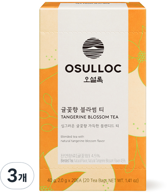오설록 귤꽃향 블라썸 티, 2g, 20개입, 3개