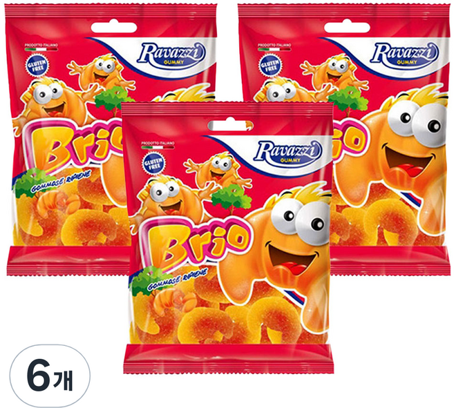 라바찌 브리오 크루아상 모양 젤리, 6개, 100g