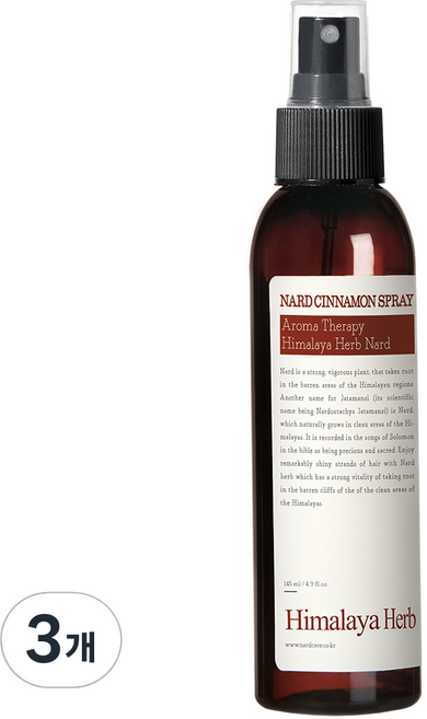 부케가르니 나드 시나몬 스프레이, 3개, 145ml