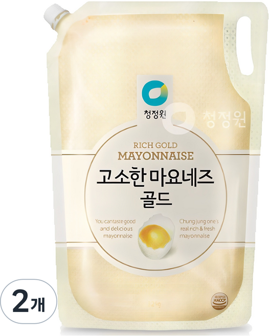 청정원 고소한 마요네즈 골드, 3.2kg, 2개