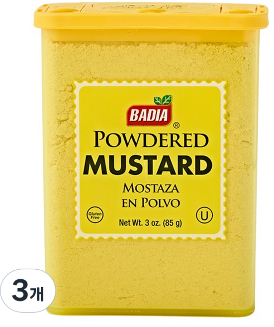 바디아 머스터드 파우더, 85g, 3개