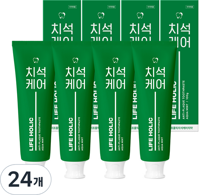 라이프홀릭 치석케어 치약, 100g, 24개
