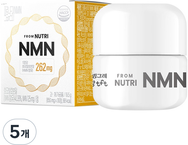 tft FROM NUTRI NMN 酵母發酵粉末, 5個, 30錠