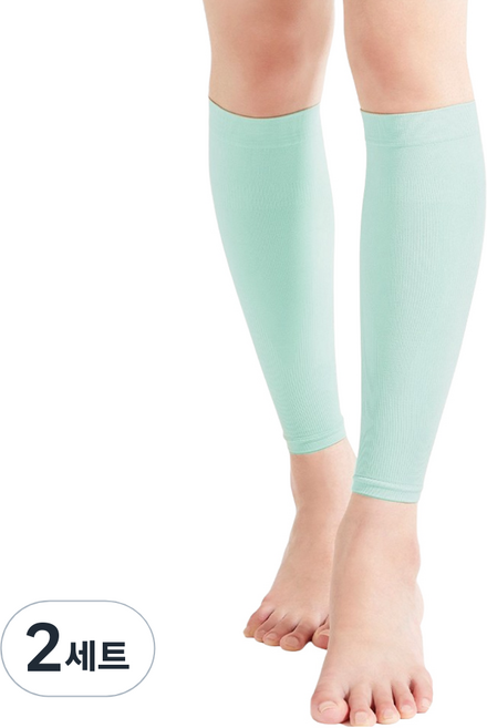 95프로블럼 발란스핏 의료용압박스타킹 민트, 2세트, 종아리/무릎형