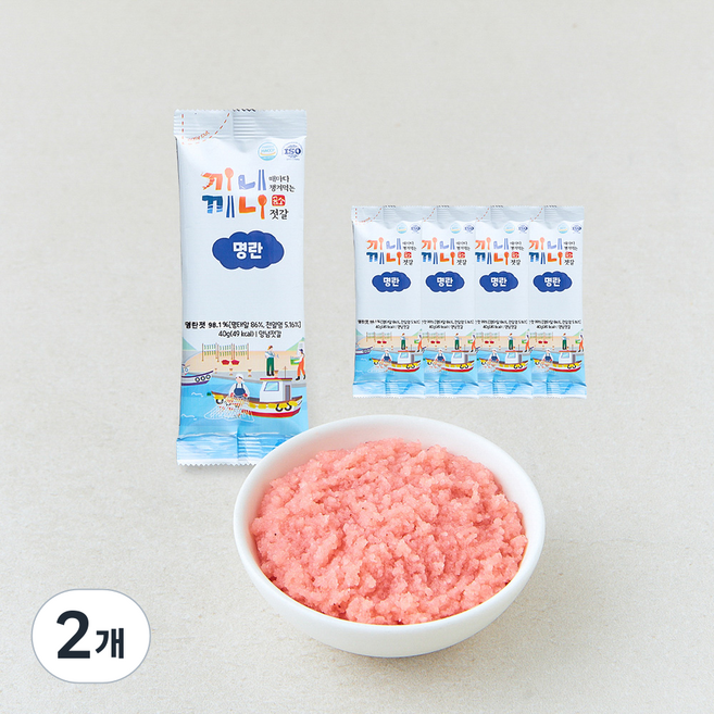 천년의젓갈협동조합 끼니끼니 명란젓 5개입, 200g, 2개