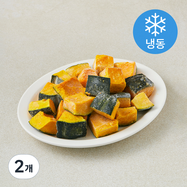 프로즌프레시 제주 자연이 정성껏 키워 구운 단호박 (냉동), 2개, 700g