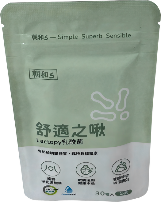 朝和生醫 舒適之啾 乳酸菌複方膠囊, 1個, 30顆