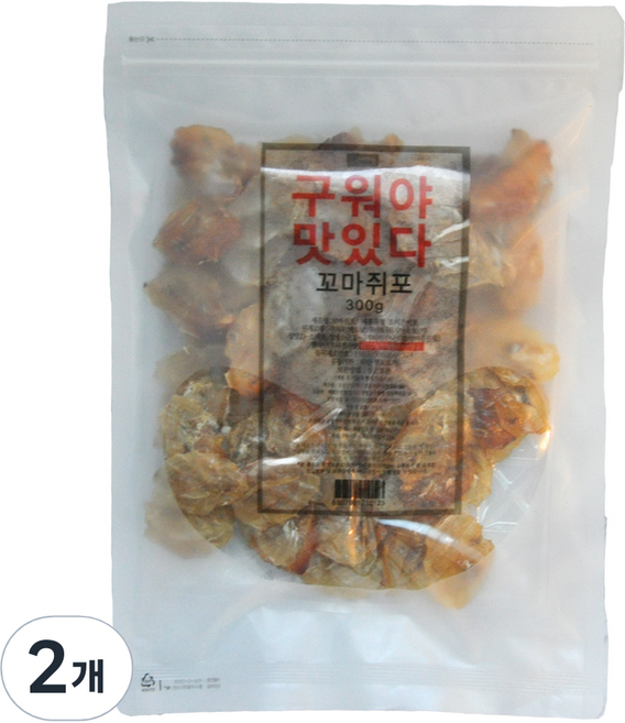 해맑은번영 전통 꼬마쥐포, 300g, 2개