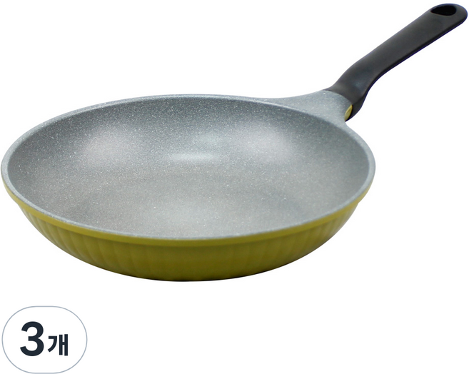 리빙온 올리브 스톤 후라이팬, 26cm, 3개