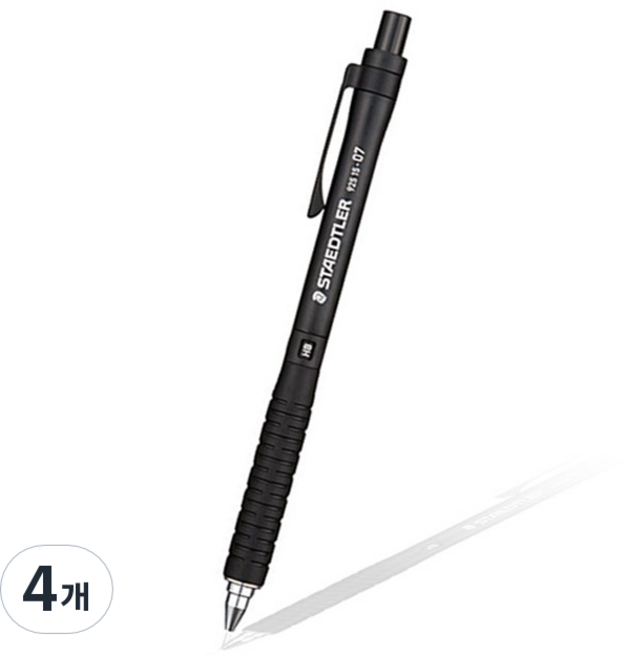 스테들러 제도 샤프 블랙 925-15, 0.7mm, 4개
