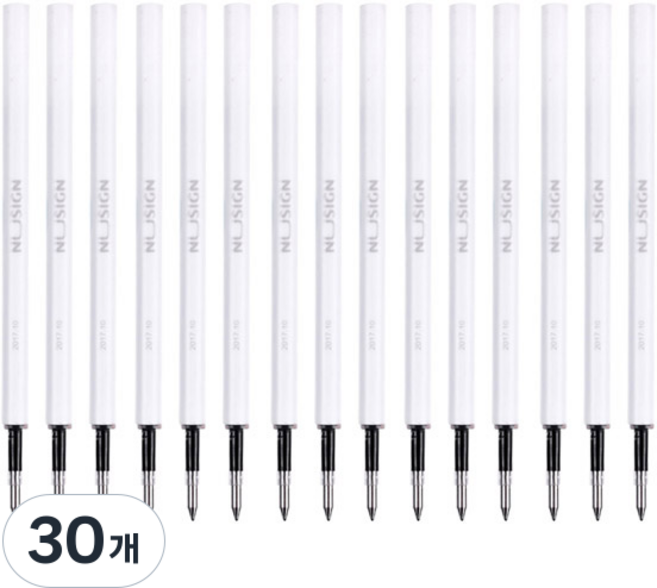 NUSIGN 紐賽 NS552/NS554 專用原子筆筆芯 0.5mm NS555 3入, BLACK, 30個