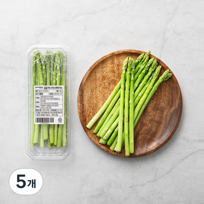 수입산 미니 아스파라거스, 100g, 5개