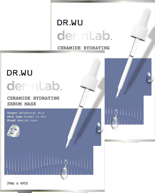 DR.WU 達爾膚 神經醯胺保濕精華面膜, 4片, 2盒